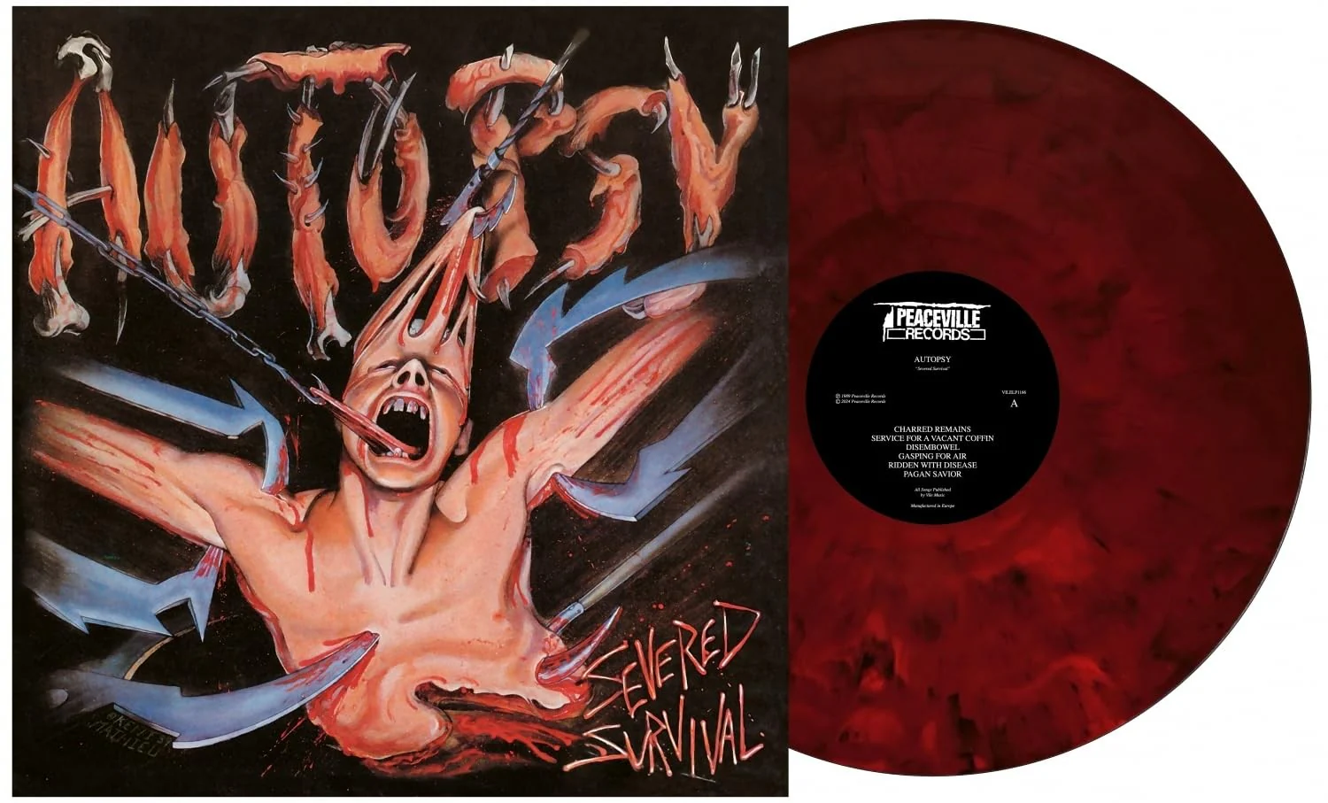 Autopsy - Severed survival - LP (red,marble)